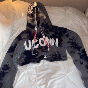 UCONN Cropped Hoodie